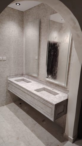 مغاسل رخام ، بناء مغاسل رخام حمامات