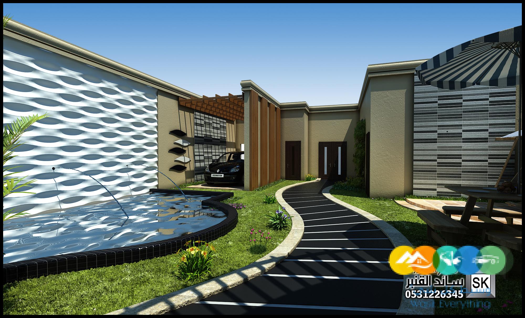 مصممة لاندسكيب مزارع و شاليهات في السعودية