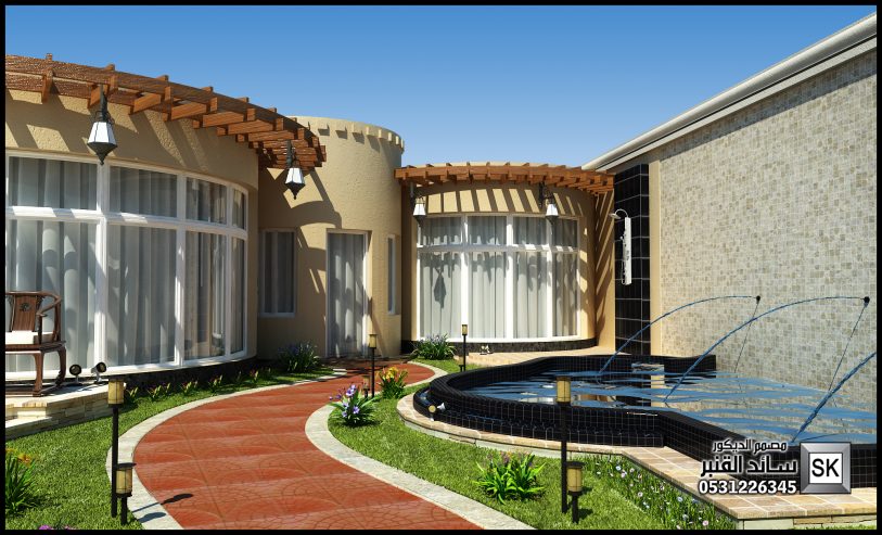 مصممة لاندسكيب مزارع و شاليهات في السعودية