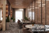 تصميم و تنفيذ فنادق و لوبي إستقبال و صالات أفراح فخمة