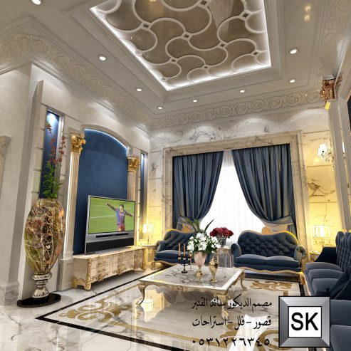 تصميم و تنفيذ صالات و مجالس نساء فخمة في الرياض