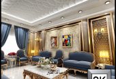 تصميم و تنفيذ صالات و مجالس نساء فخمة في الرياض