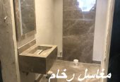 مغاسل رخام , ديكورات مغاسل حمامات جديدة