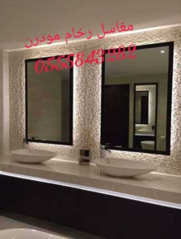 مغاسل رخام , صور ديكورات من الرخام