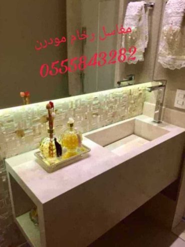 مغاسل رخام , صور ديكورات من الرخام