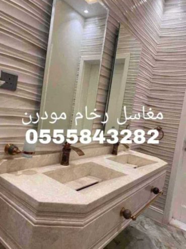 مغاسل رخام , صور ديكورات من الرخام