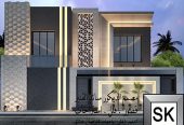 تصميم و تشطيب واجهة فيلا خارجية