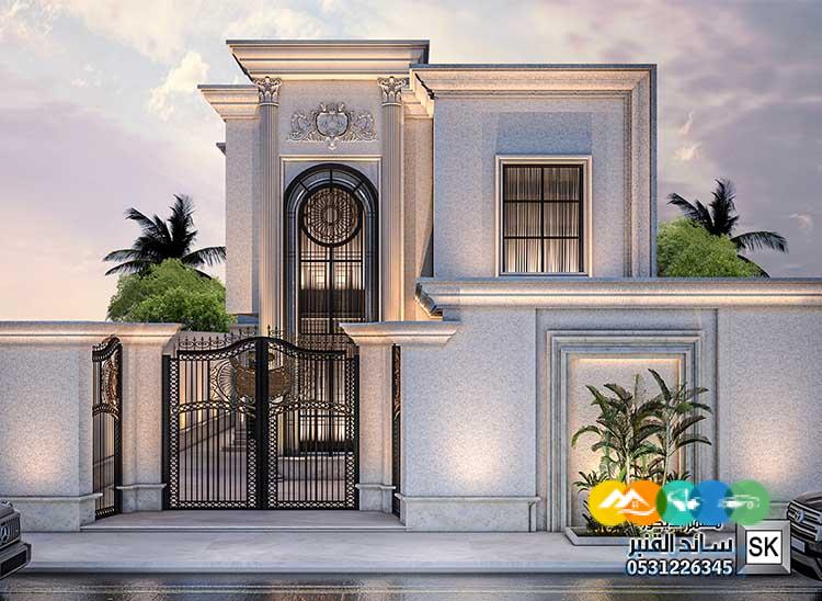 تصميم و تشطيب واجهة فيلا خارجية