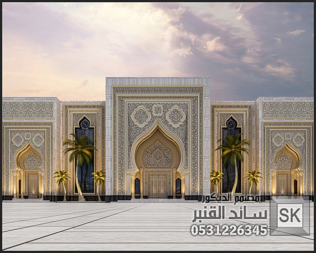 واجهات قصور أندلسية فخمة في الرياض