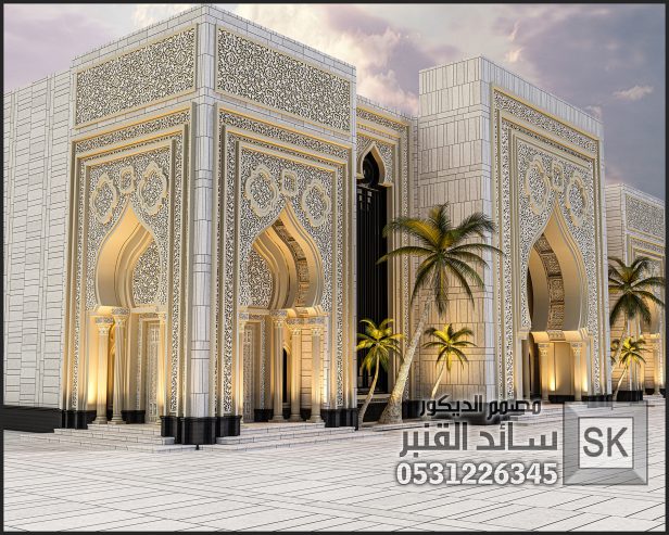 واجهات قصور أندلسية فخمة في الرياض