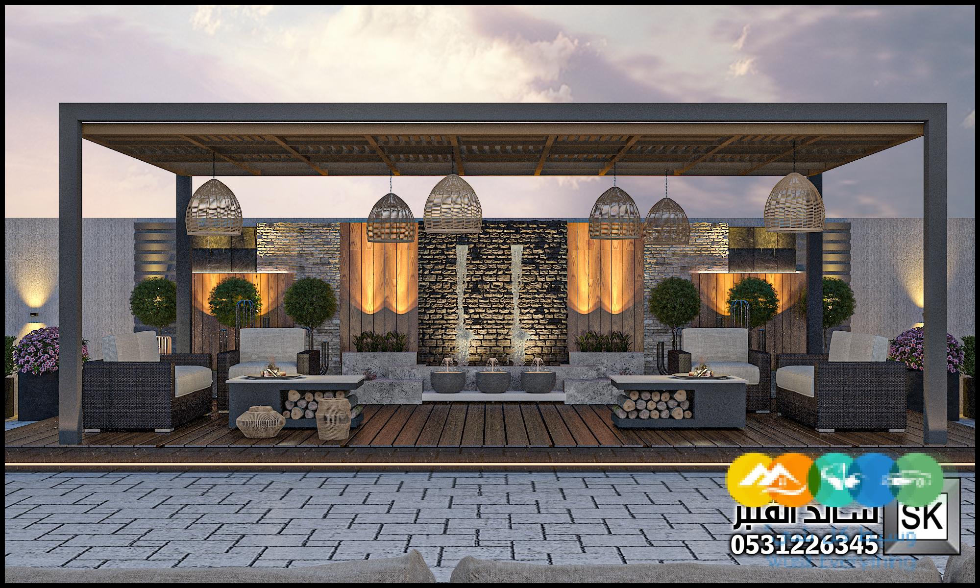 تصميم و تنفيذ لاندسكيب مزارع فخمة في السعودية