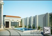 تصميم واجهات حجر فخمة في السعودية