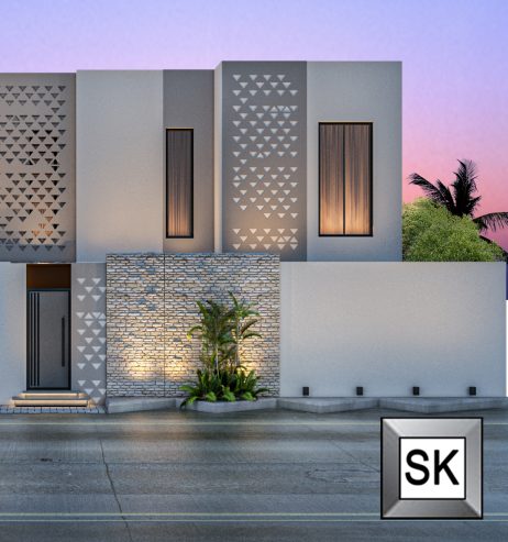 تصميم واجهات تاون هاوس على الطراز السلماني في الرياض