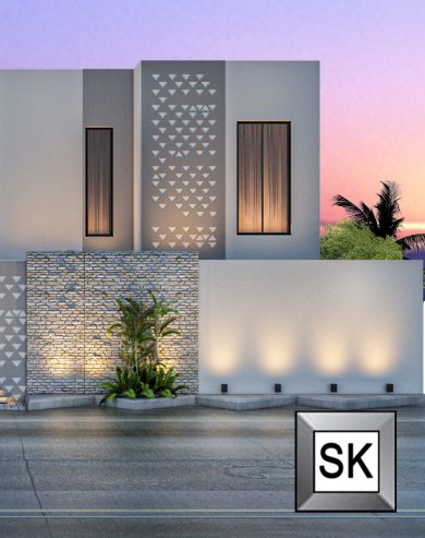 تصميم واجهات تاون هاوس على الطراز السلماني في الرياض