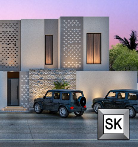 تصميم واجهات تاون هاوس على الطراز السلماني في الرياض