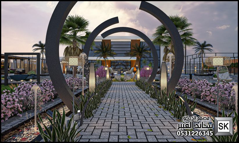 تصميم و تنفيذ لاندسكيب مزارع و شاليهات فخمة في الرياض