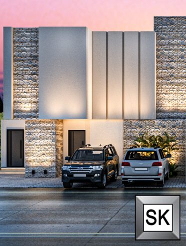 تصميم واجهات تاون هاوس على الطراز السلماني في الرياض