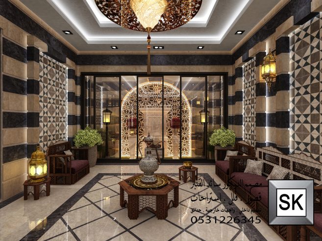 مجالس رجال دمشقية فخمة في الرياض