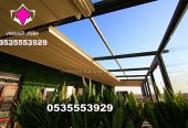 مظلات سيارات كهربائية متحركة بالريموت الرياض 0500559613