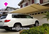 مظلات سيارات كهربائية متحركة بالريموت الرياض 0500559613