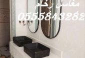مغاسل رخام ، بناء مغاسل رخام حمامات