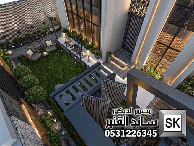 ترميم واجهة و حديقة فيلا في ام الحمام بالرياض