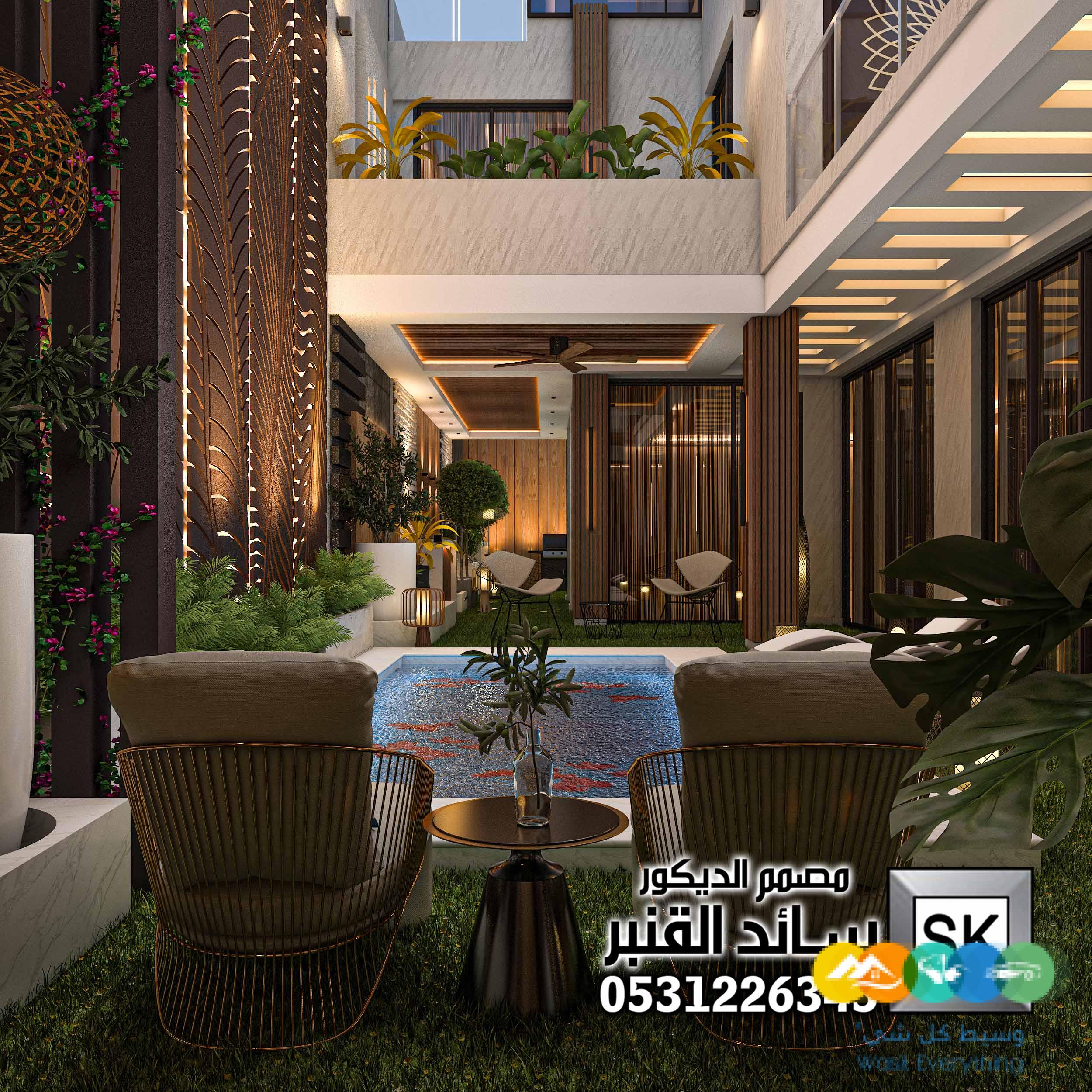 مصمم لاندسكيب منزلي محترف في الرياض