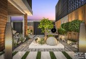 تصميم و تنفيذ لاندسكيب منزلي فاخر في الرياض