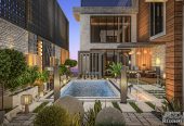 تصميم و تنفيذ لاندسكيب منزلي فاخر في الرياض