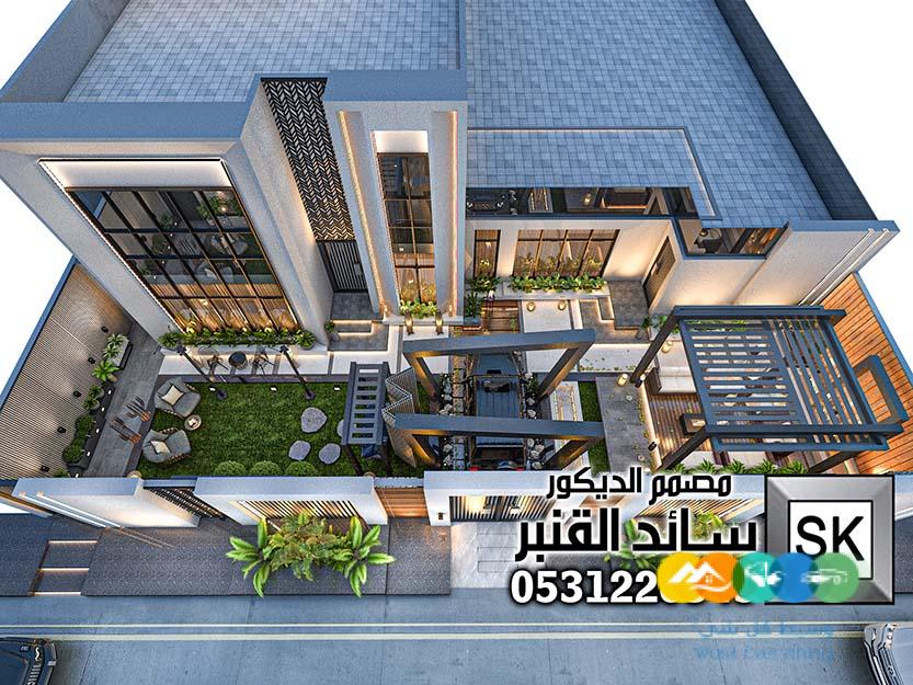 ترميم واجهة و حديقة فيلا في ام الحمام بالرياض