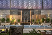 تصميم و تنفيذ لاندسكيب منزلي فاخر في الرياض