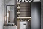 تصميم و تنفيذ مغاسل و حمامات فخمة في الرياض