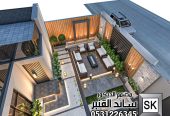 ترميم واجهة و حديقة فيلا في ام الحمام بالرياض
