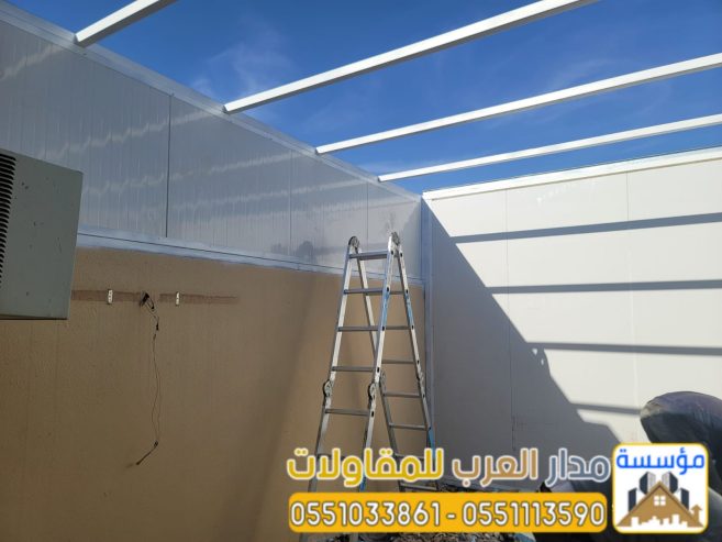 مقاول ساندوتش بانل بالرياض | تركيب ملاحق وهناجر ساندوتش