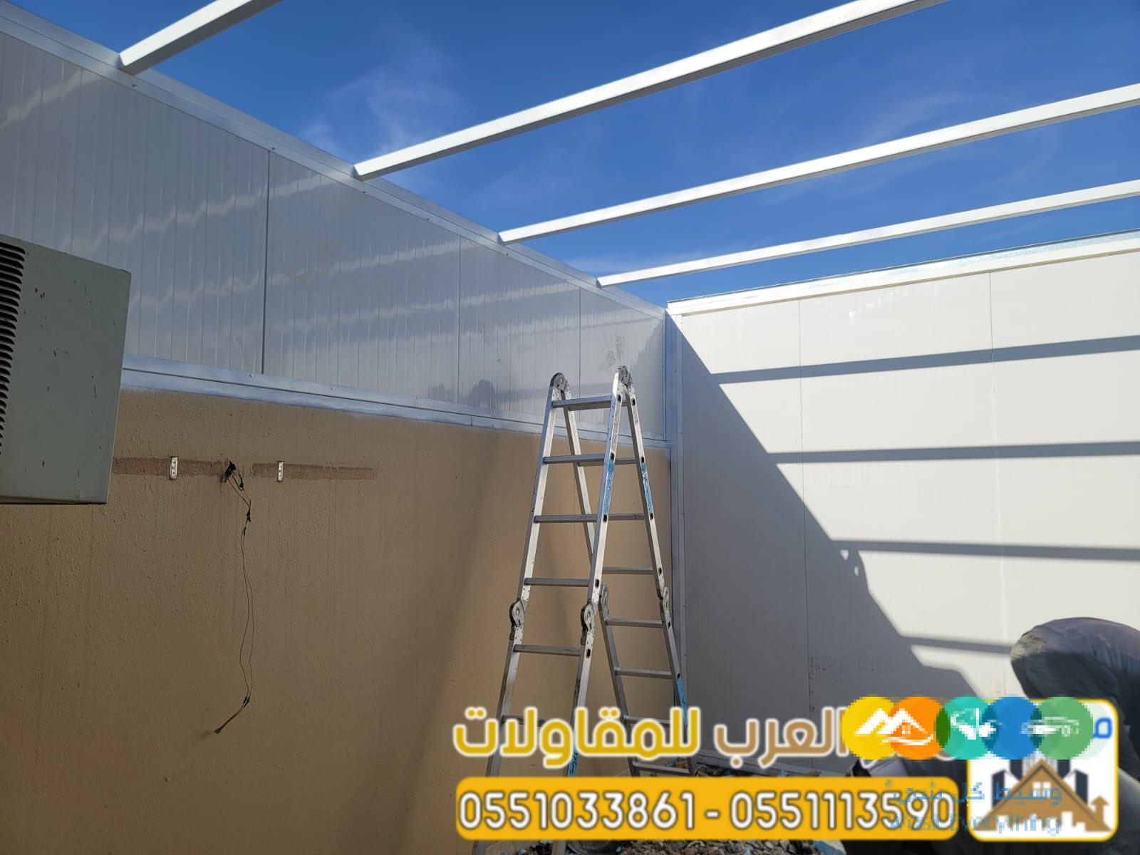 مقاول ساندوتش بانل بالرياض | تركيب ملاحق وهناجر ساندوتش