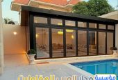 مجالس زجاجية خارجية في الرياض | تصميم وتنفيذ فخم 055103