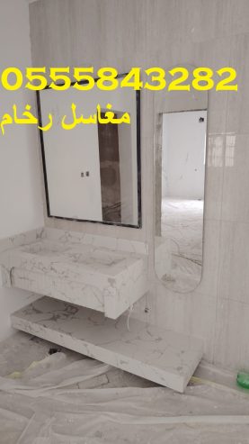 مغاسل رخام ، ديكورات حمامات فاخرة