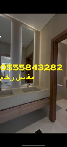 مغاسل رخام ، ديكورات حمامات فاخرة
