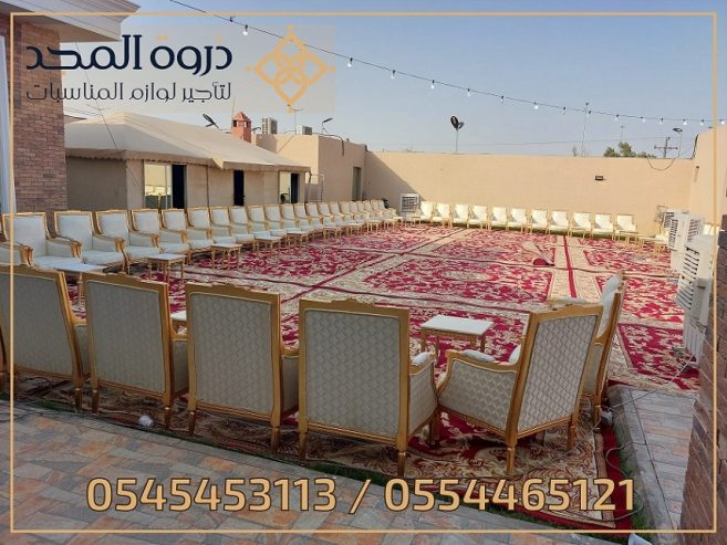 تأجير طاولات وكراسي, تأجير لوازم المناسبات ,ركنيات شعبي