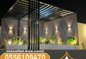 تصميم وتركيب برجولات خشب في الطائف | جودة ومتانة