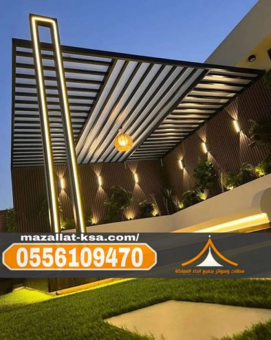 تصميم وتركيب برجولات خشب في الطائف | جودة ومتانة