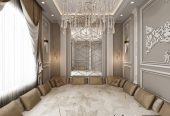 تصميم داخلي دور أرضي نيوكلاسيك فاخر في الرياض