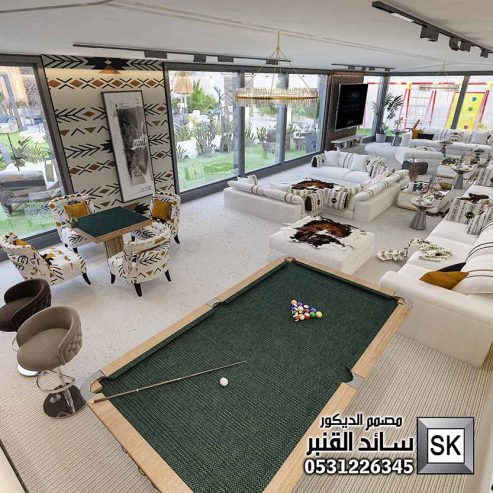 تصميم و تشطيب شاليهات و إستراحات فخمة في الرياض