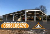 تصميم وبناء هناجر ومستودعات باستخدام سندويش بنل