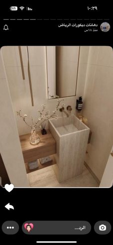مغاسل رخام , ديكورات مغاسل الحمامات جميلة وفاخرة