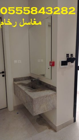 مغاسل رخام , ديكورات مغاسل الحمامات جميلة وفاخرة