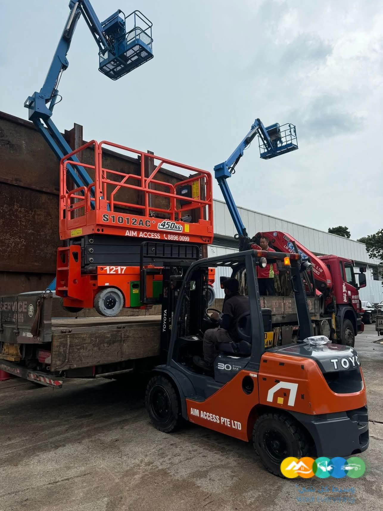 سيزرلفت للايجار مانلفت للايجار رافعة عمال للايجار رافعة