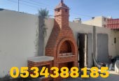 متخصص بناء شوايات وأفران طوب حراري للمنازل والاستراحات