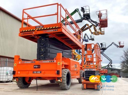 سيزر لفت للايجار scissor lifts All sizes For rent