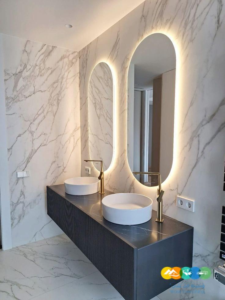 مغاسل رخام ، صور مغاسل حمامات امريكية جديدة